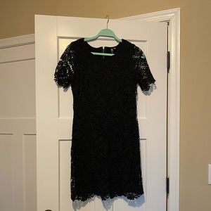 Black lace dress